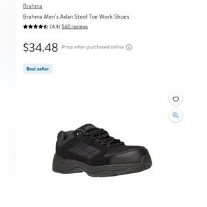 Brahma steel toe shoes - worn one time practically brand new - men’s size 7